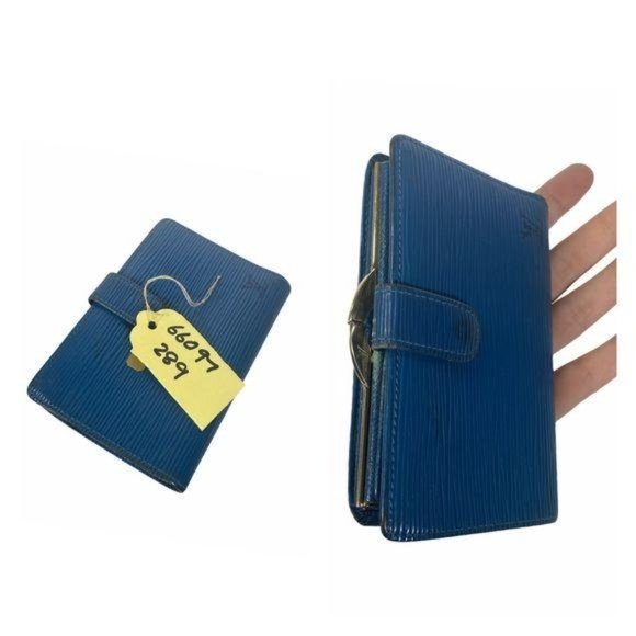 Authentic Louis Vuitton Wallet Epi Porte Monnaie Billets LV Vintage - Picture 12 of 13
